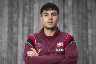 Lucas Blondel découvre l'équipe de Suisse cette semaine KEYSTONE/ANTHONY ANEX
